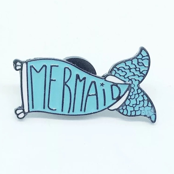 Jewelry - NEW Mermaid Tail Enamel Pin Brooch